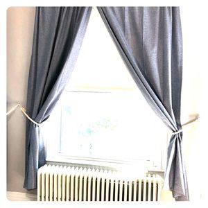Chambray Light Blocking curtain panels